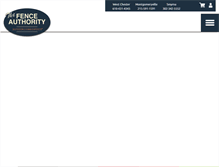 Tablet Screenshot of fenceauthority.com